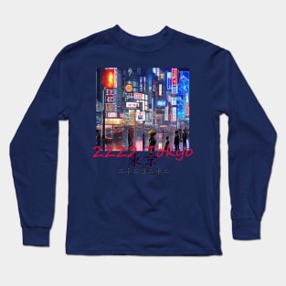 Japan Tokyo 2222 by Kana Kanjin Long Sleeve T-Shirt